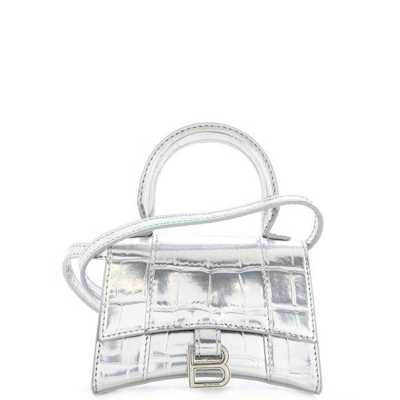 Balenciaga Bags Balenciaga Hourglass Top Handle Bag Crocodile